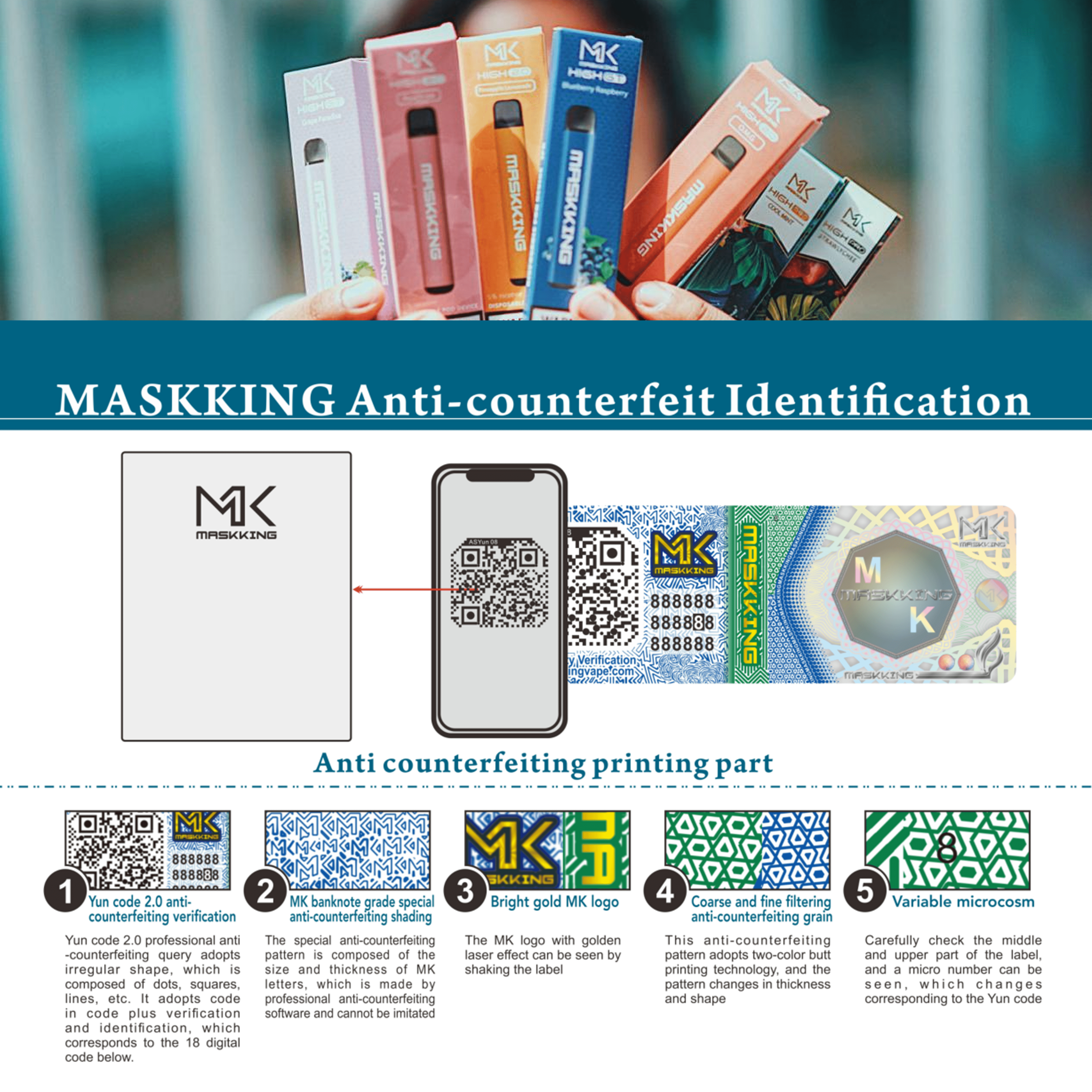 Pasos para verificar que tengo un Maskking original - Maskking