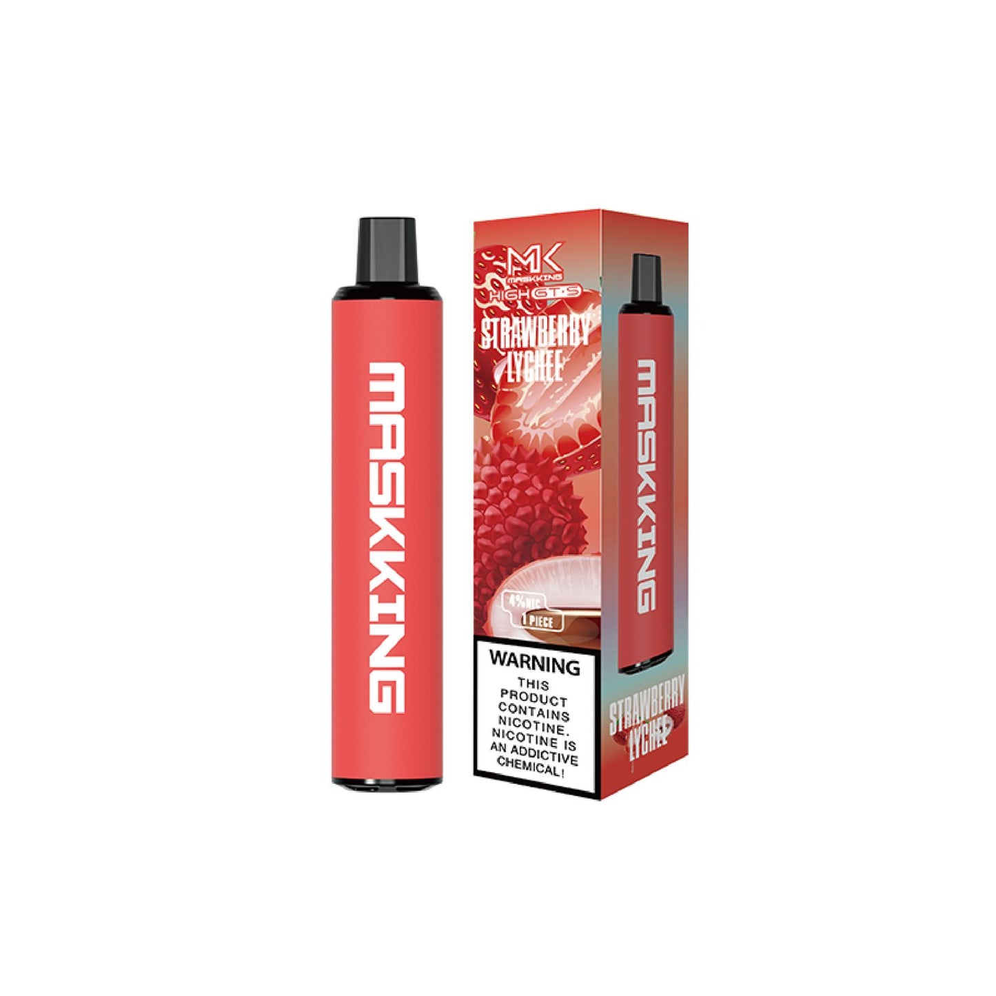 Maskking GTS Strawberry Lychee  vape desechable MK original, compra rápido vape con entrega inmediata México