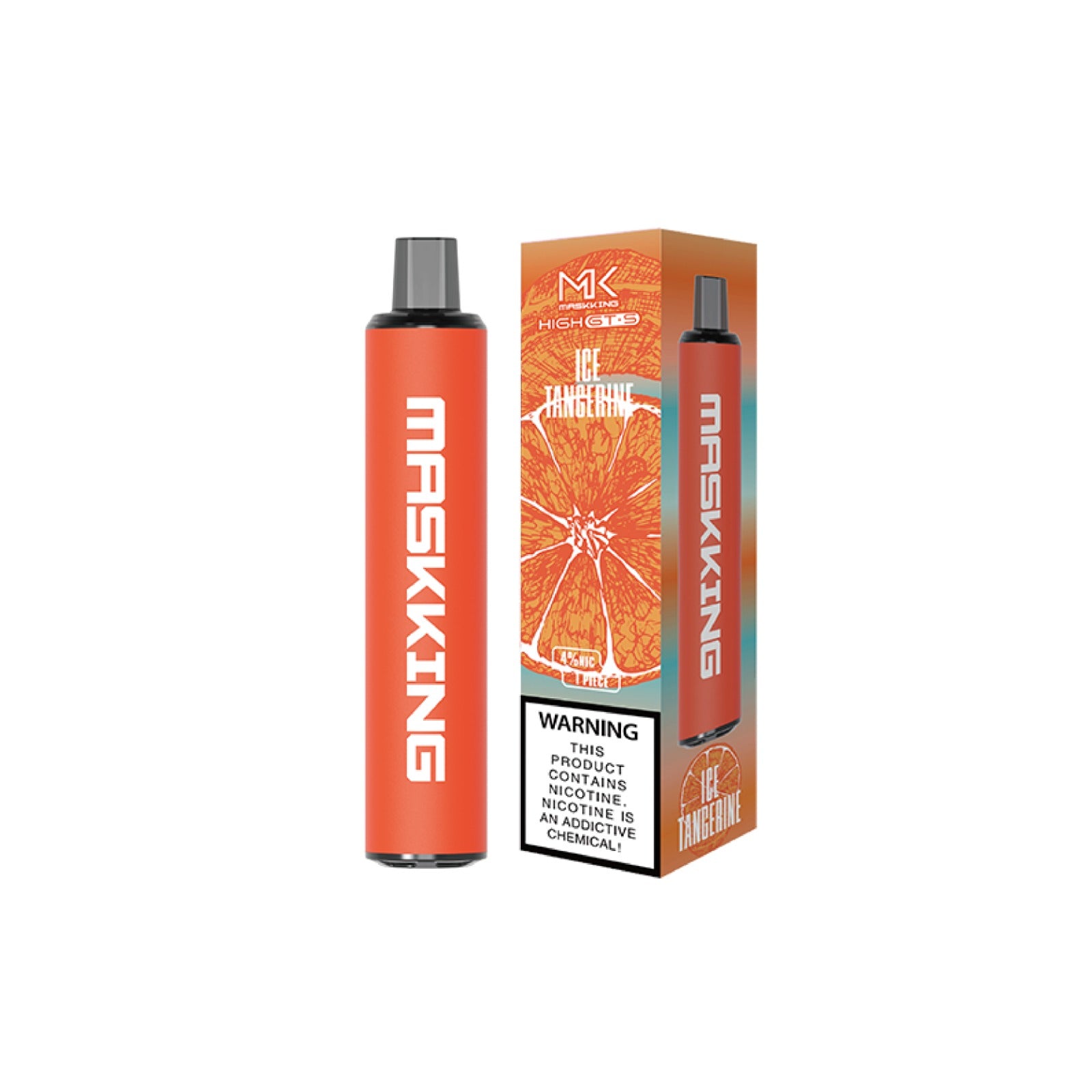 Maskking GTS Ice Tangerine vape desechable MK original, vapeador con envío express a domicilio en México