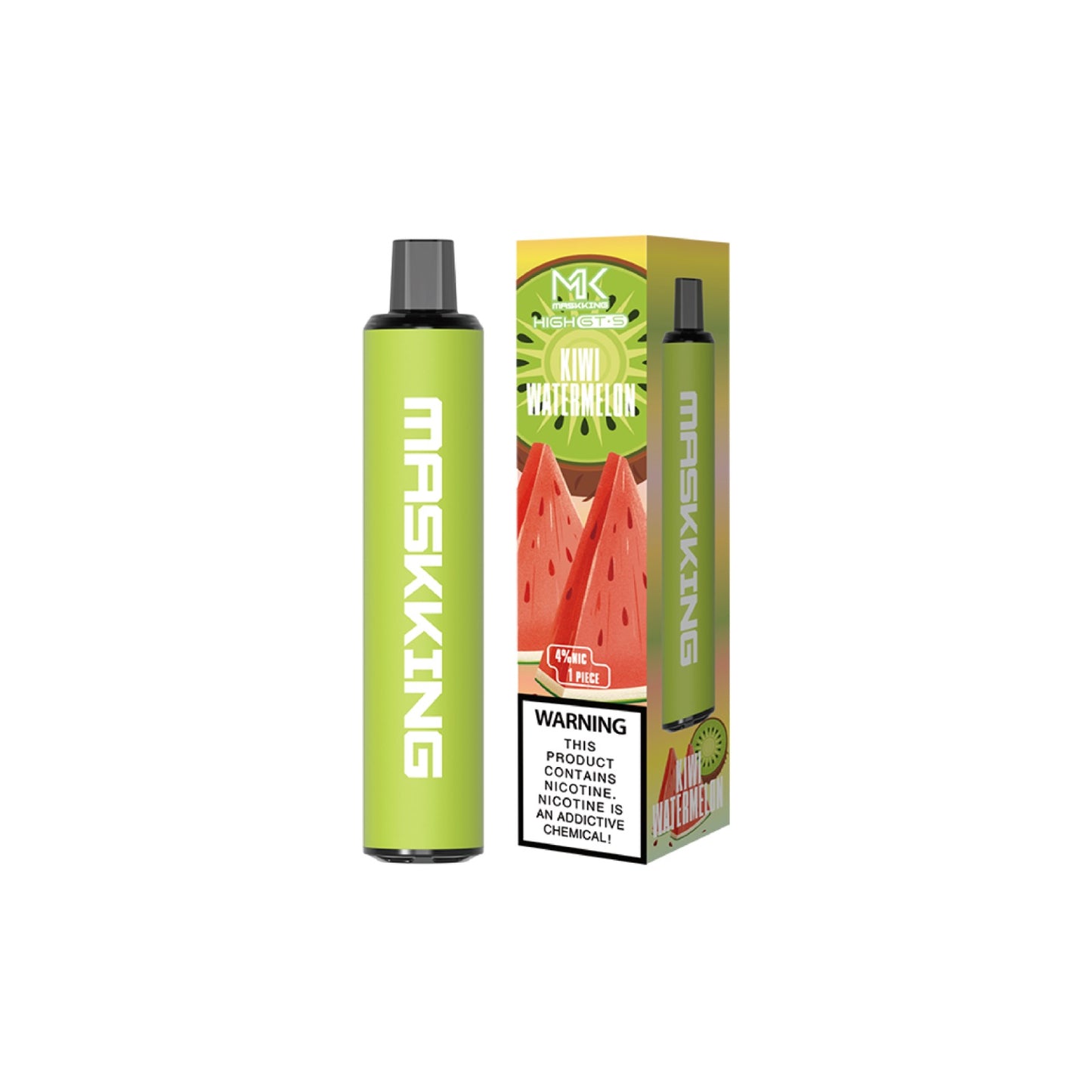 Maskking GTS Kiwi Watermelon vape desechable MK original, vapeador con envíos a todo México en el mismo día