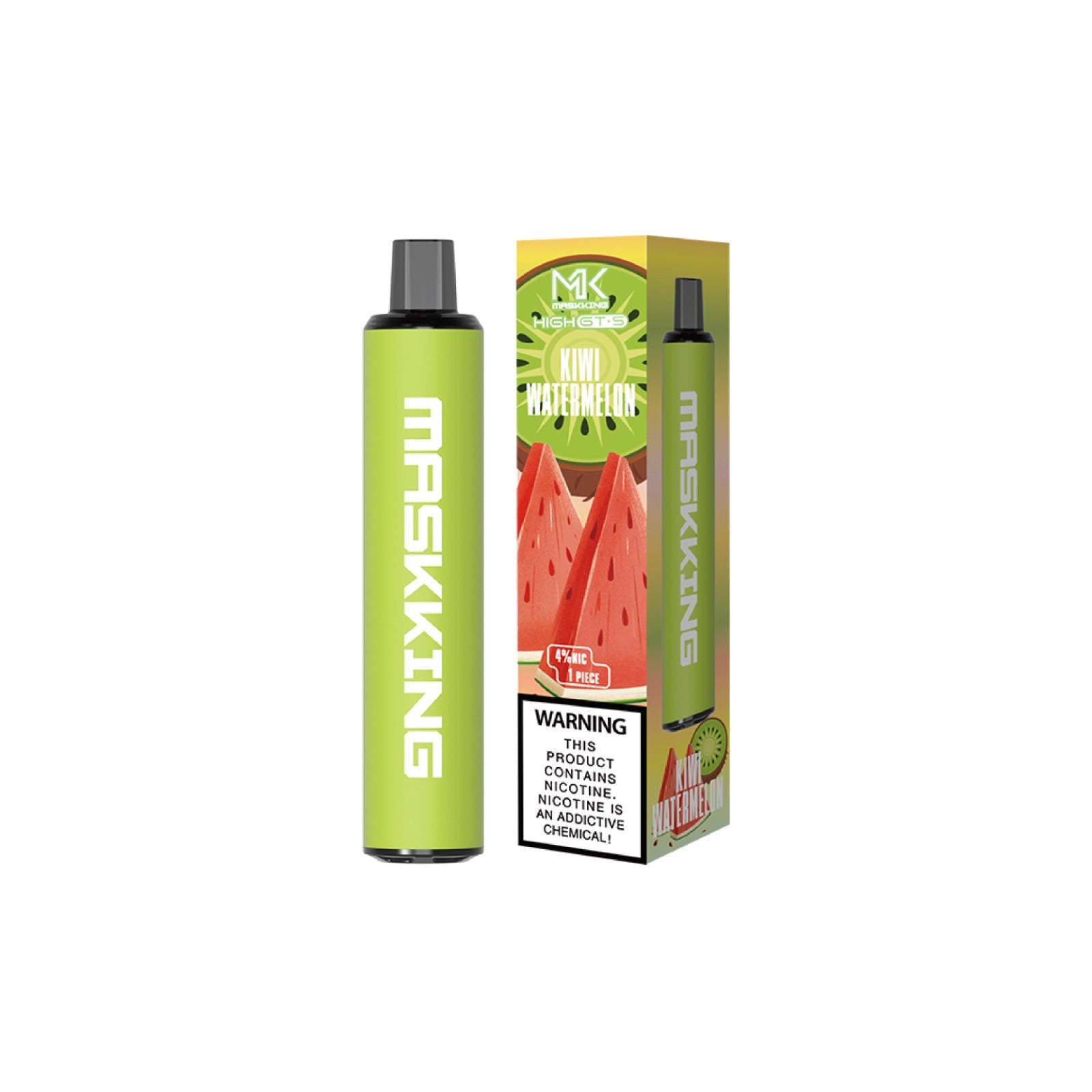 Maskking GTS Kiwi Watermelon vape desechable MK original, vapeador con envíos a todo México en el mismo día