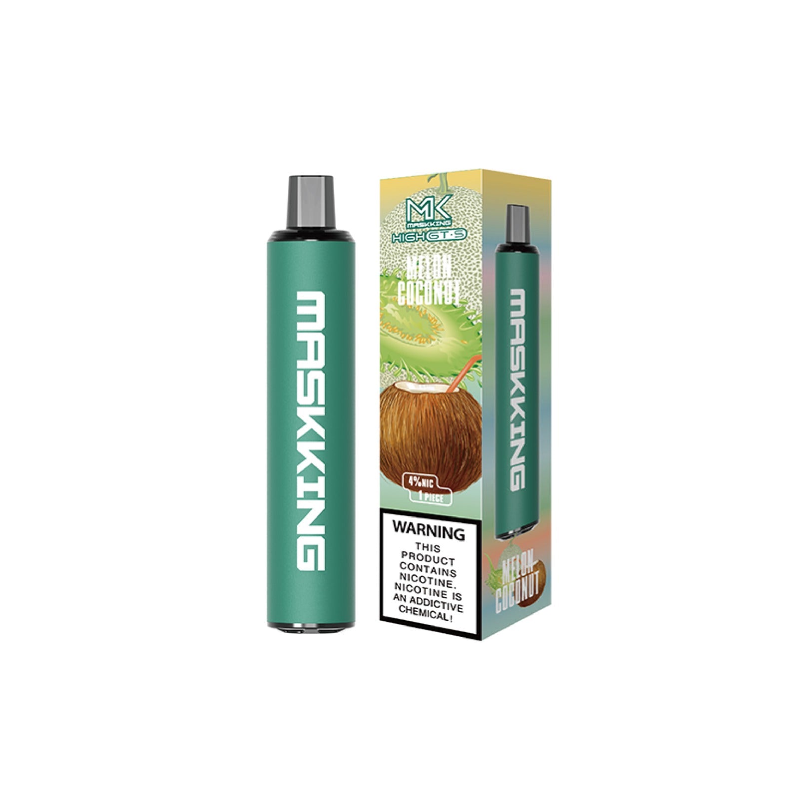Maskking GTS Melon Coconut vape desechable MK original, vapeador con entrega inmediata en todo México