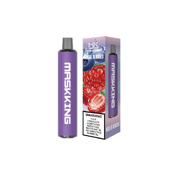 Maskking GTS Mixed Berries vape desechable MK original, vapeador con envíos inmediatos en todo México