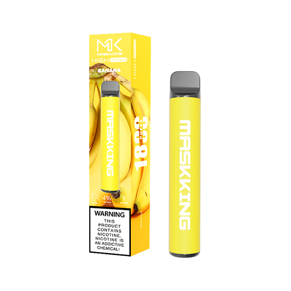 Maskking Pro Plus 1800 Banana vape desechable Maskking MK vapeador original México