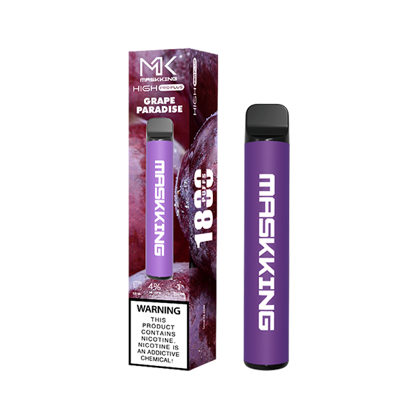 Maskking Pro Plus 1800 Grape Paradise vapeador desechable original Maskking MK México