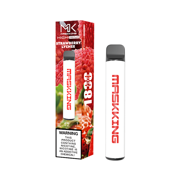 Maskking Pro Plus 1800 Strawberry Lychee vapeador desechable Maskking original México