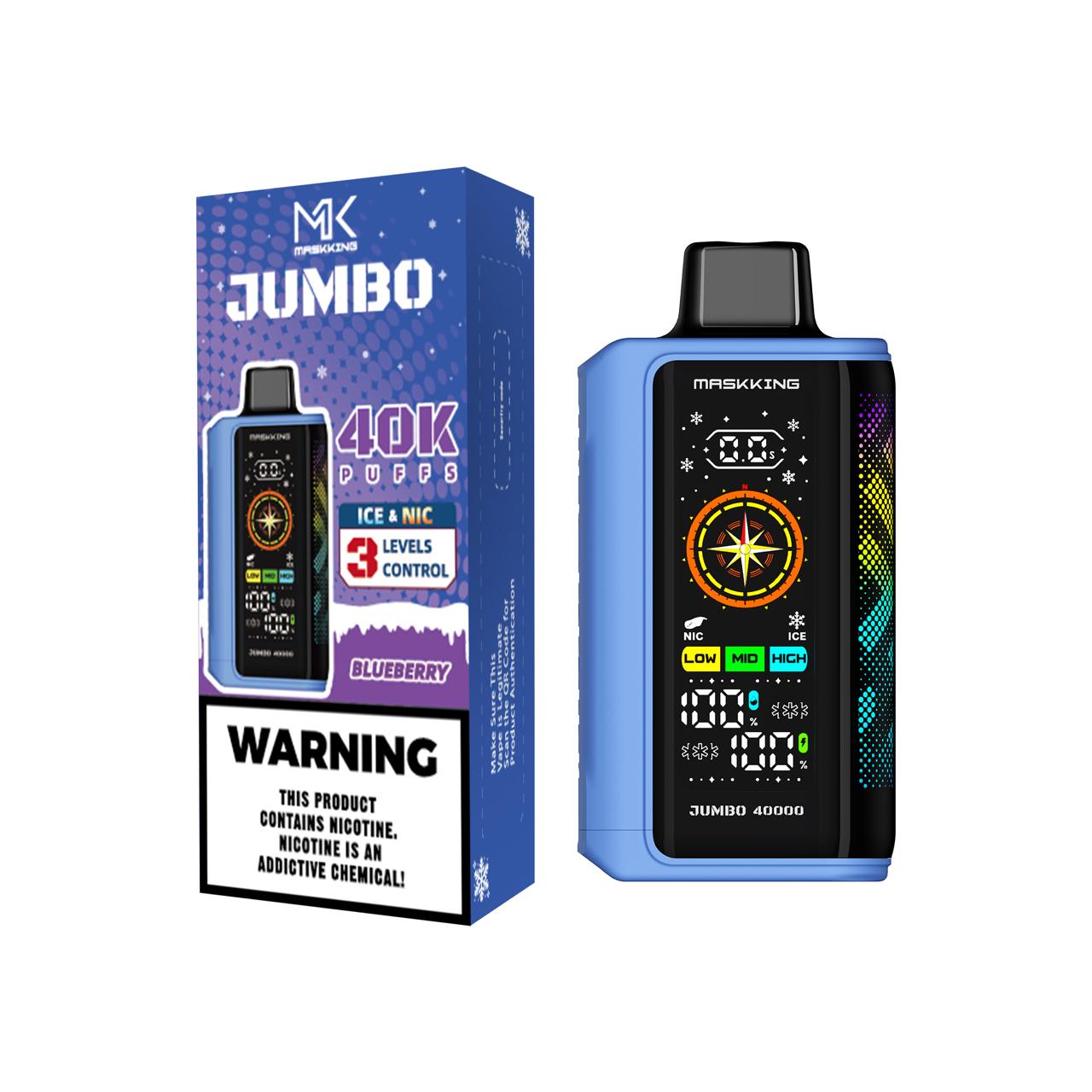 Compra vape Maskking Jumbo sabor Blueberry 40000 puffs recargable original