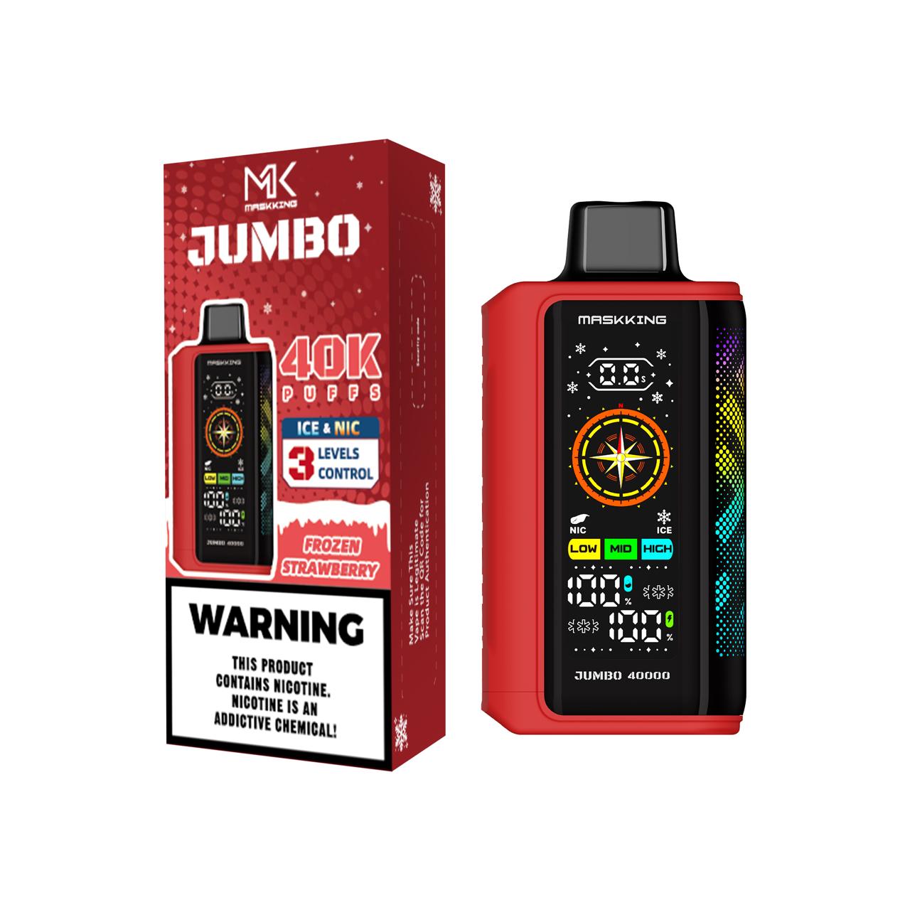 Vape Maskking Jumbo 40000 puffs Frozen Strawberry original recargable México