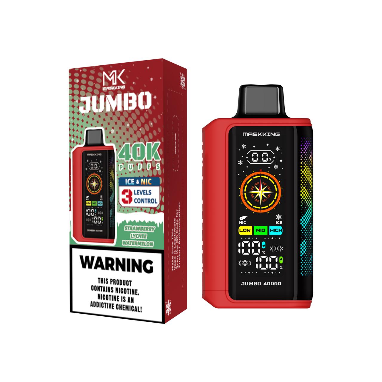 Vape Maskking Jumbo 40000 puffs sabor Strawberry Lychee Watermelon original