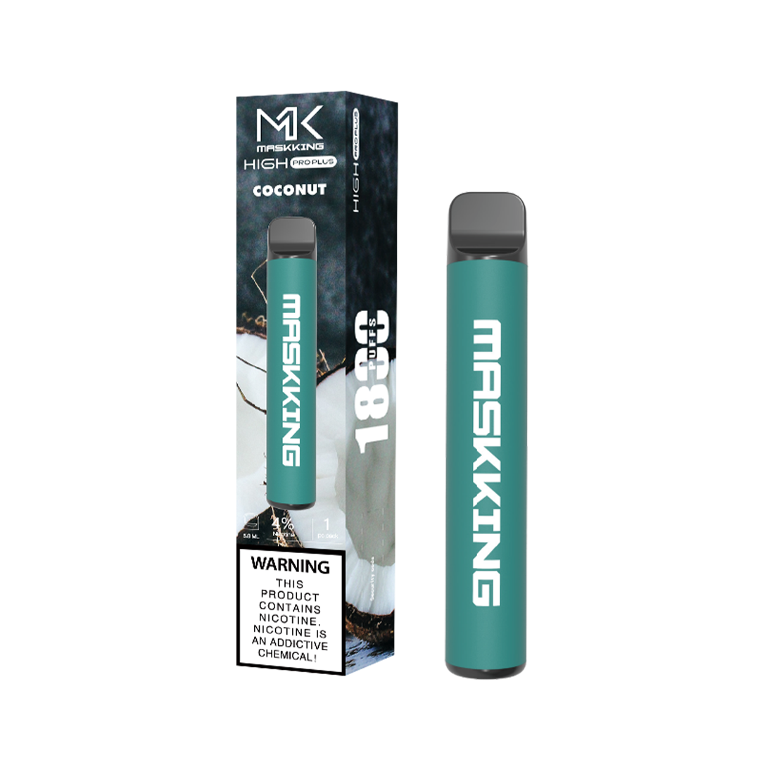 Vape Maskking Pro Plus Coconut desechable sabor coco, Maskking México