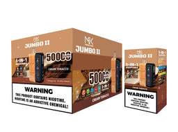 Maskking Jumbo II 10 Pack — Cream Tobacco — Vape 50,000 caladas 5-en-1 ajustable Maskking México