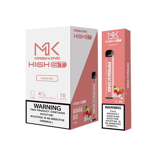 Maskking GT 10 Pack Guava Ice vape desechable MK original con sabor guayaba mentolada, entrega nacional.