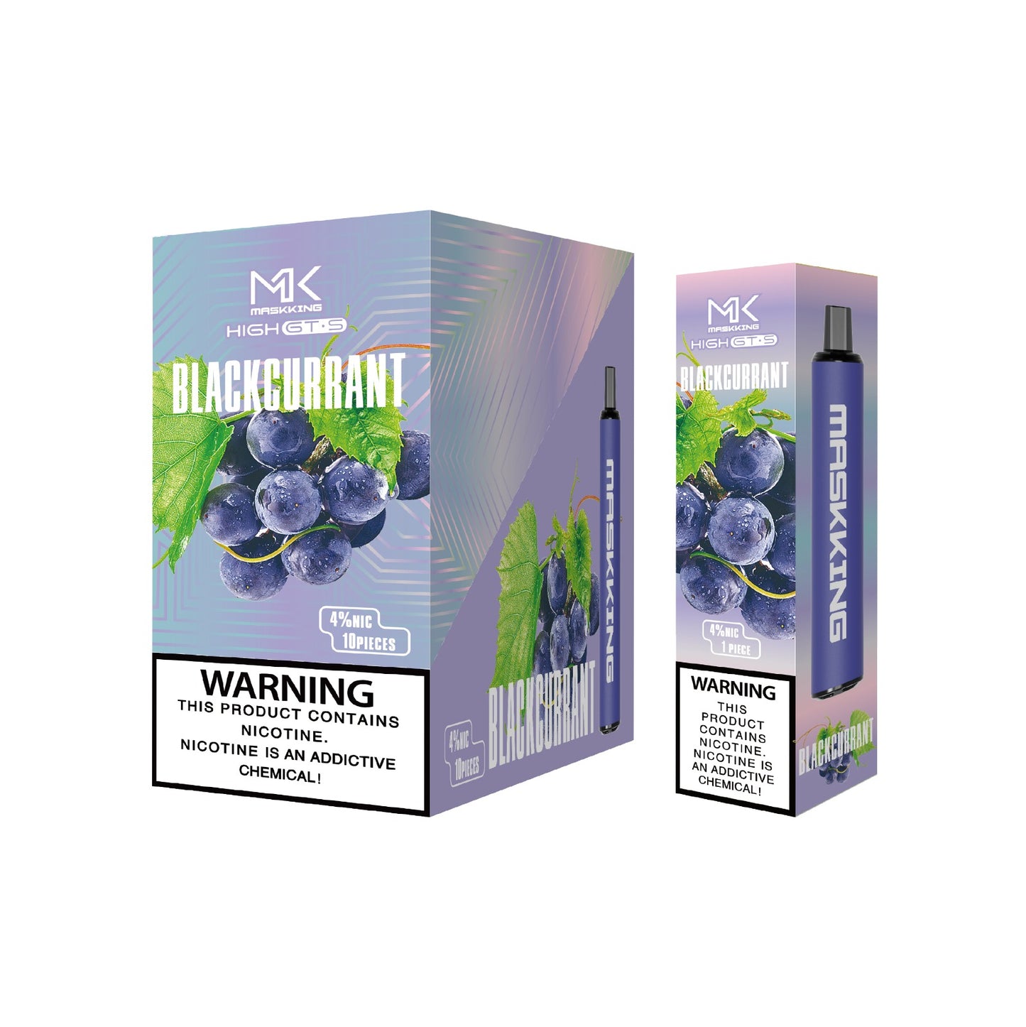 Maskking GTS 10 Pack Black Currant vape desechable Maskking original, GRAN SABOR, entrega inmediata.
