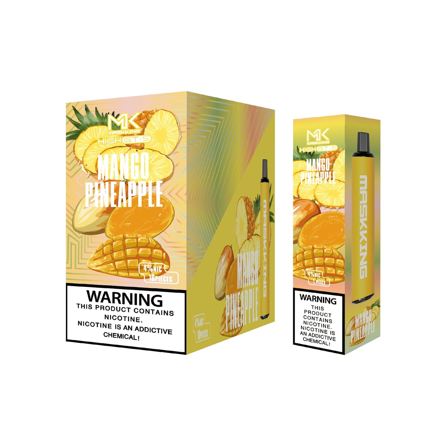 Maskking GTS 10 Pack Mango Pineapple vapeador Maskking original con sabor tropical, envío express nacional.
