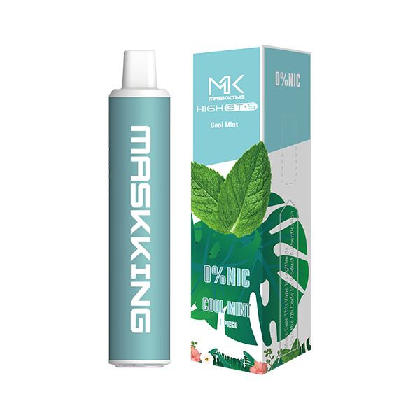 Maskking GTS Zero 10 Pack vape desechable sin nicotina original MK, sabor menta fresca, entrega inmediata.