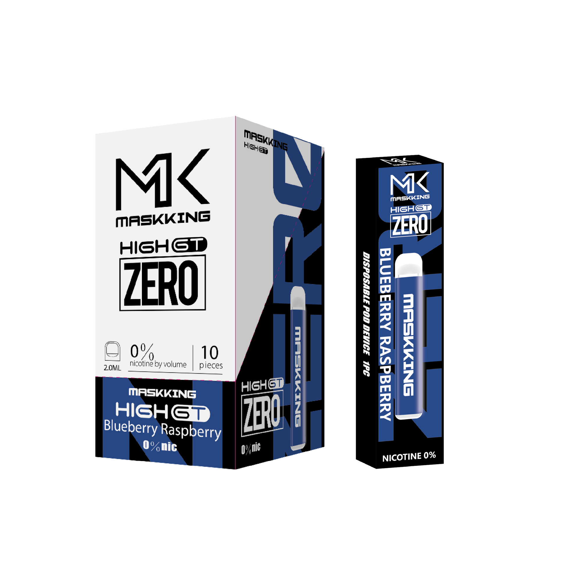 maskking zero nicotine disposable vape Maskking GT Zero 10 pack
