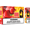 Maskking Monster 10 Pack — Strawberry Mango — Vape 100,000 caladas con pantalla Maskking México